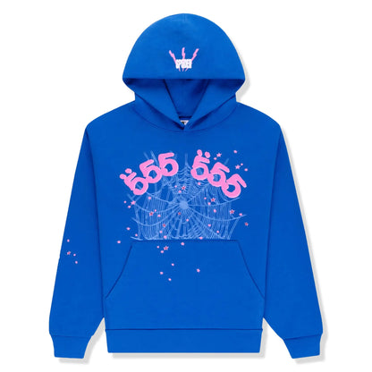 Sp5der Angel Number Blue Hoodie & Sweatpants