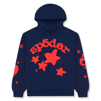 Sp5der Beluga Navy Hoodie