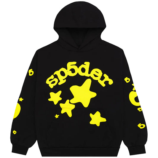 Sp5der Beluga Onyx Yellow Hoodie