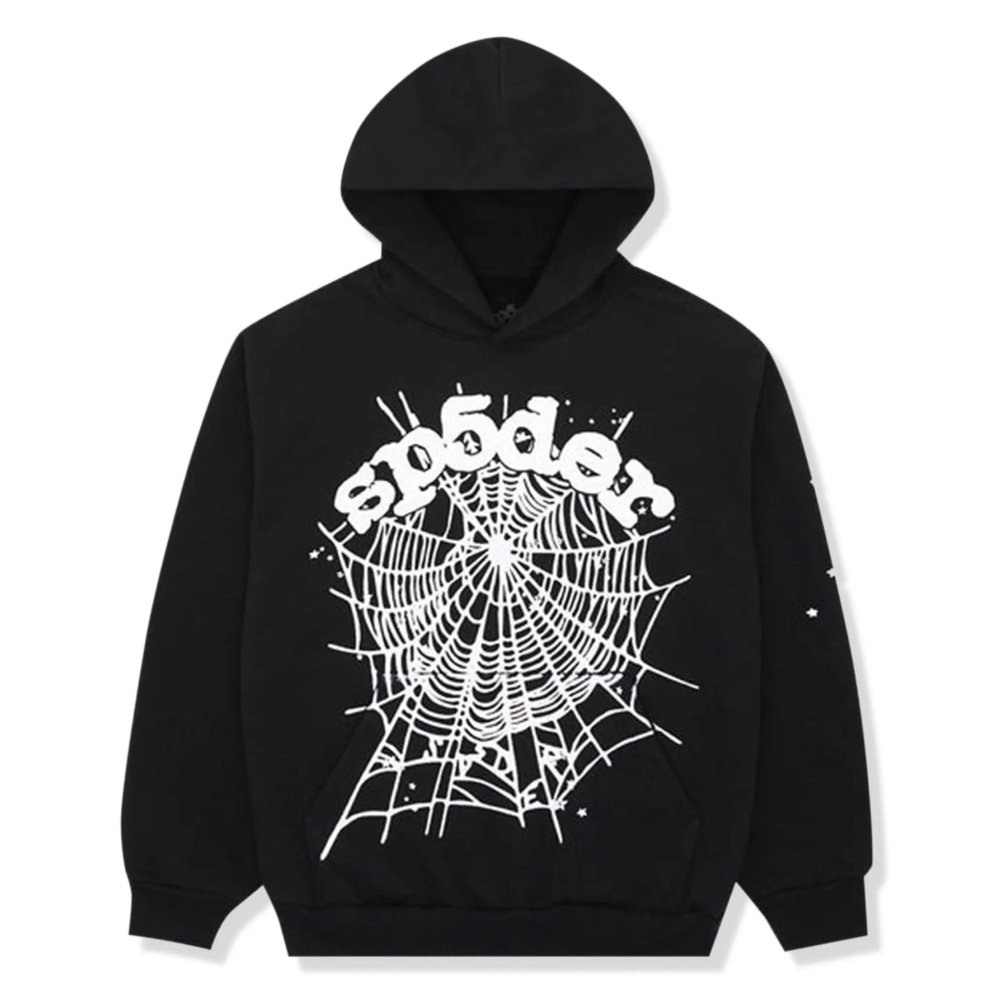 Sp5der OG Black Web Hoodie