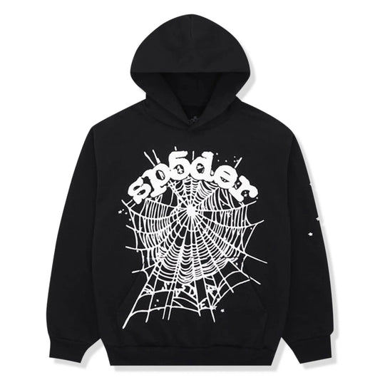 Sp5der OG Black Web Hoodie