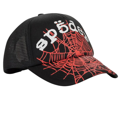 Sp5der OG Web V2 Black Trucker Cap