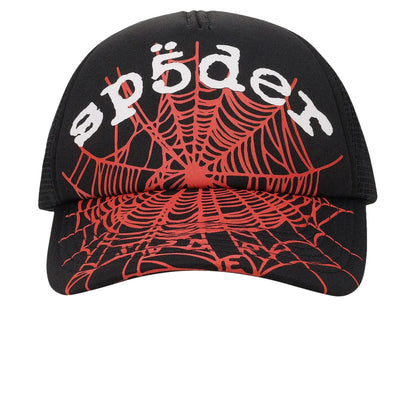 Sp5der OG Web V2 Black Trucker Cap