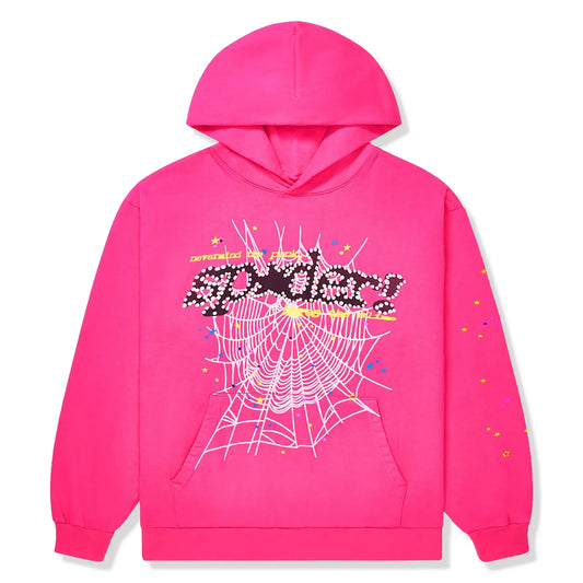 Sp5der P*nk V2 Pink Hoodie