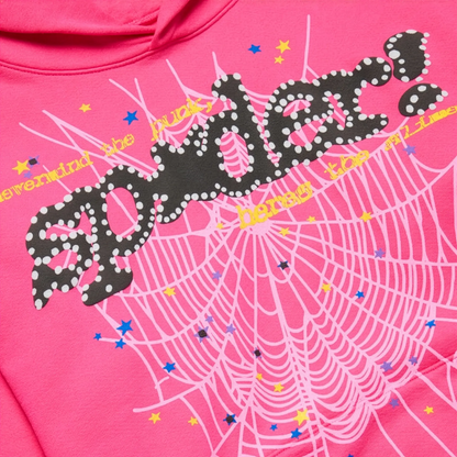 Sp5der P*nk V2 Pink Hoodie