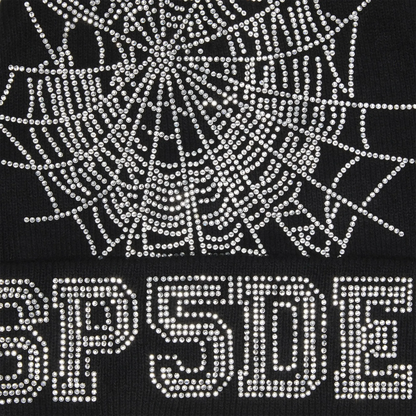 Sp5der Web Black Beanie (FW22)