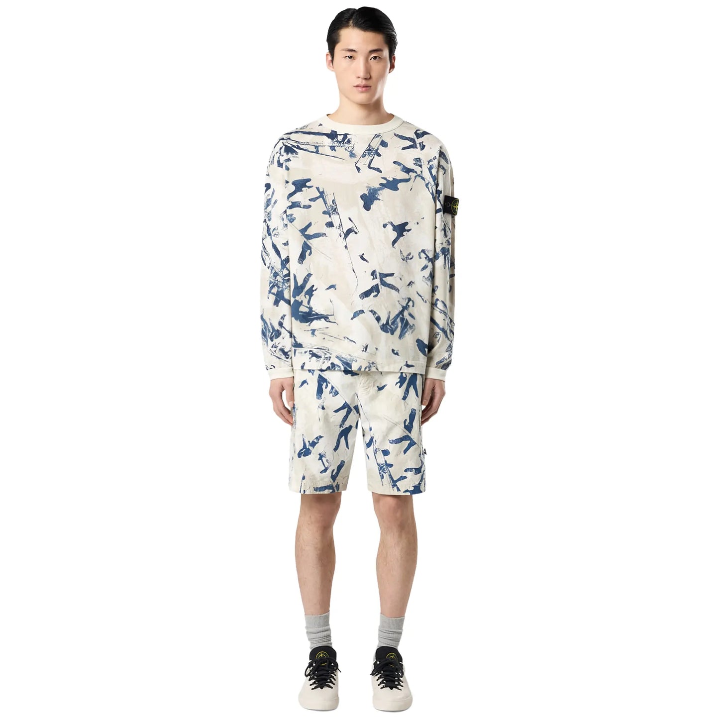 Stone Island Camouflage Textured Desert Sweatshirt