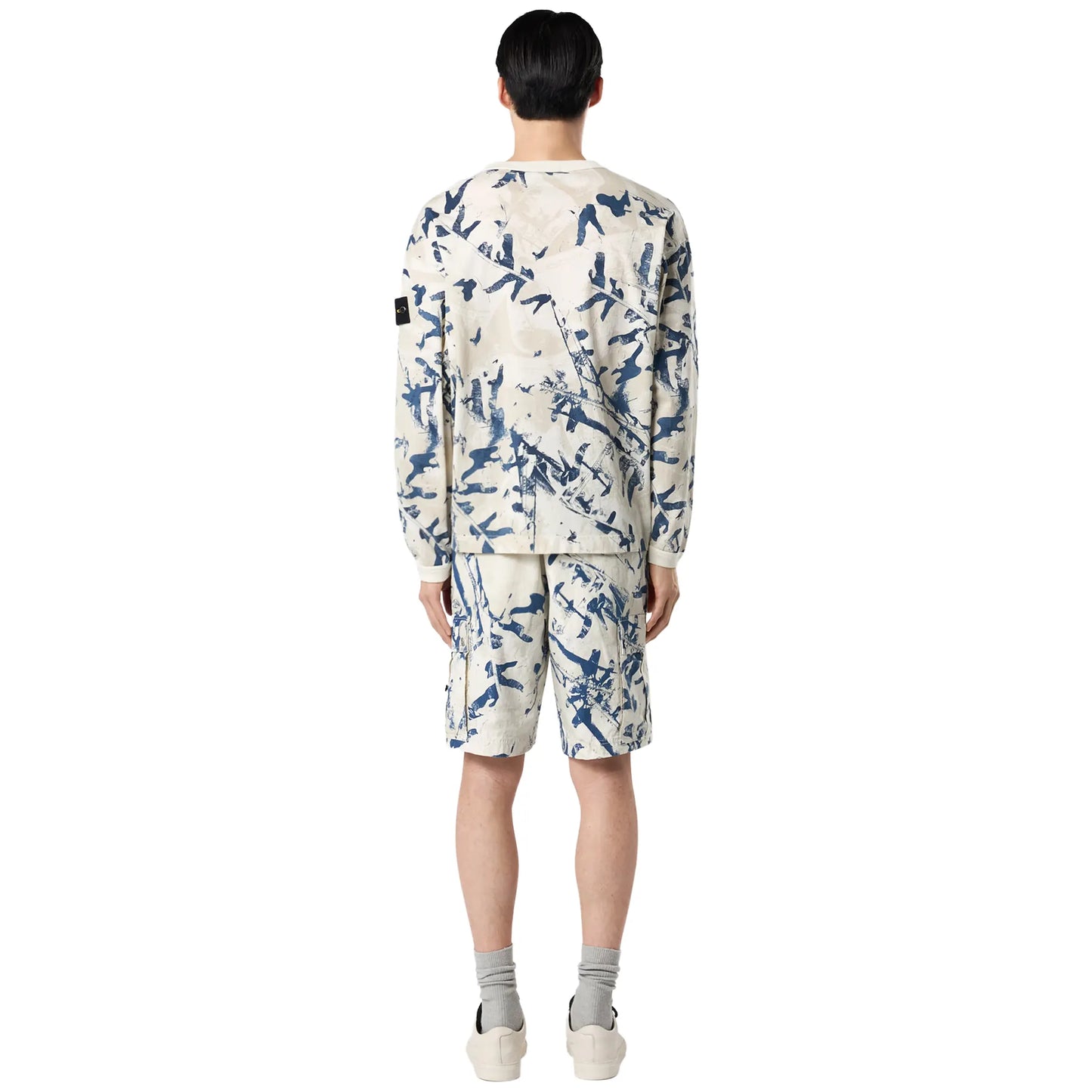 Stone Island Camouflage Textured Desert Sweatshirt