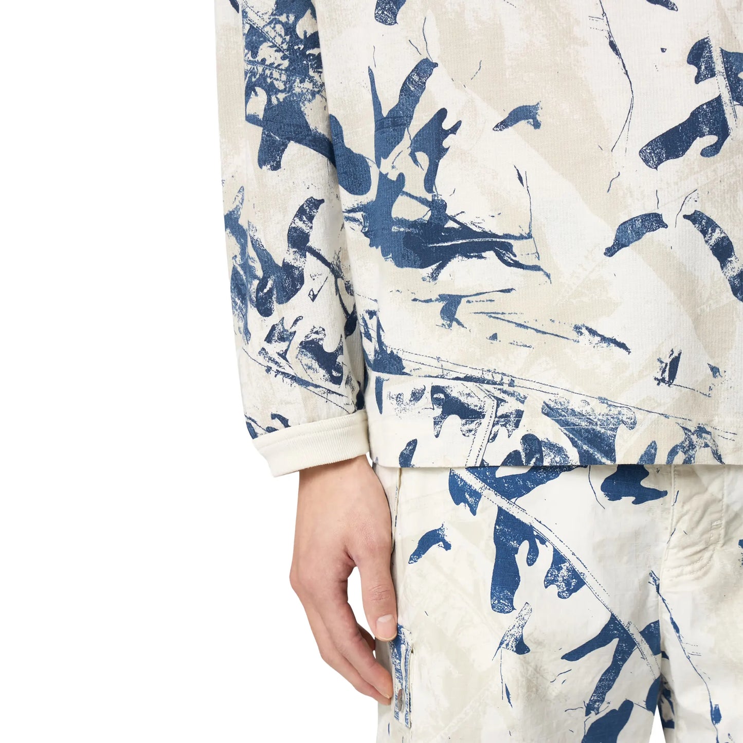 Stone Island Camouflage Textured Desert Sweatshirt