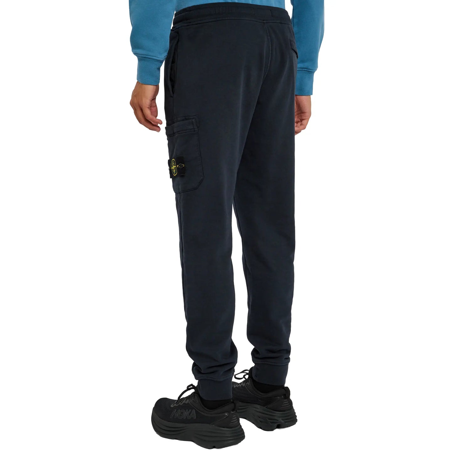 Stone Island Logo Navy Sweatpants