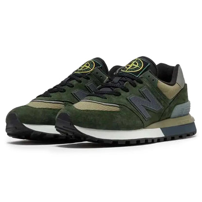 Stone Island x New Balance 574 Legacy Dark Green