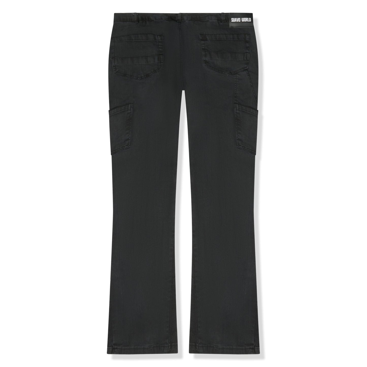 Suavo World Flare Denim Washed Black