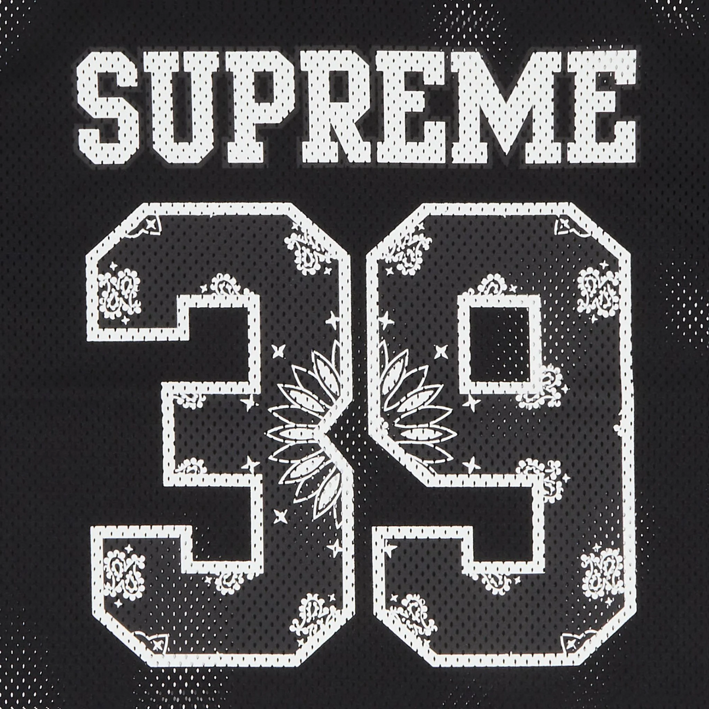 Supreme Bandana Black Football Jersey