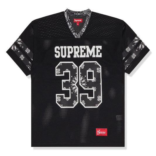 Supreme Bandana Black Football Jersey