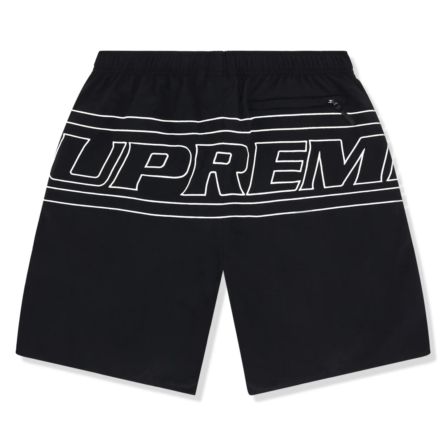 Supreme Big Logo Nylon Black Shorts