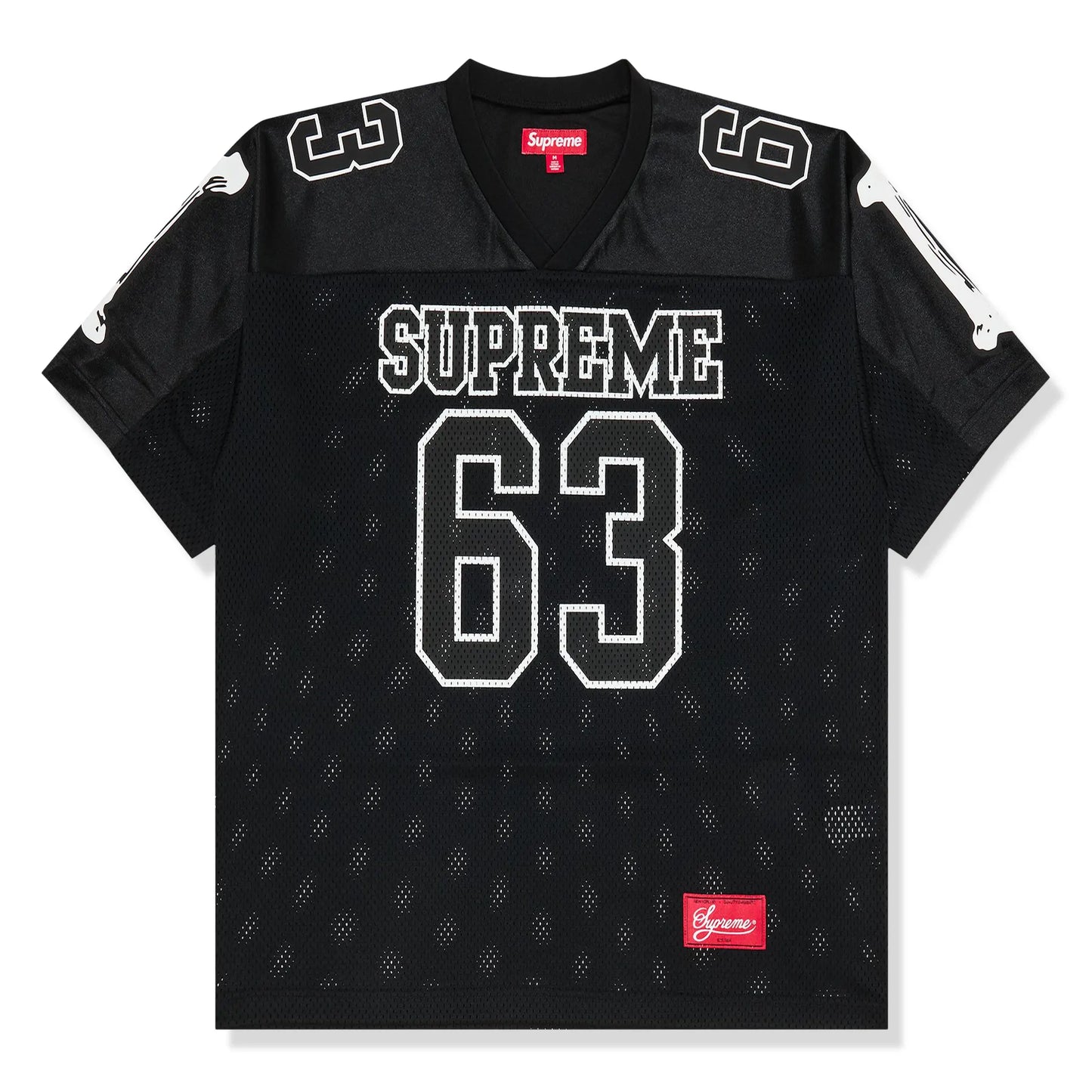 Supreme Bones Black Football Jersey