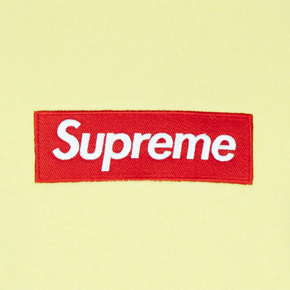 Supreme Box Logo Pale Yellow Sweatshirt (FW22)