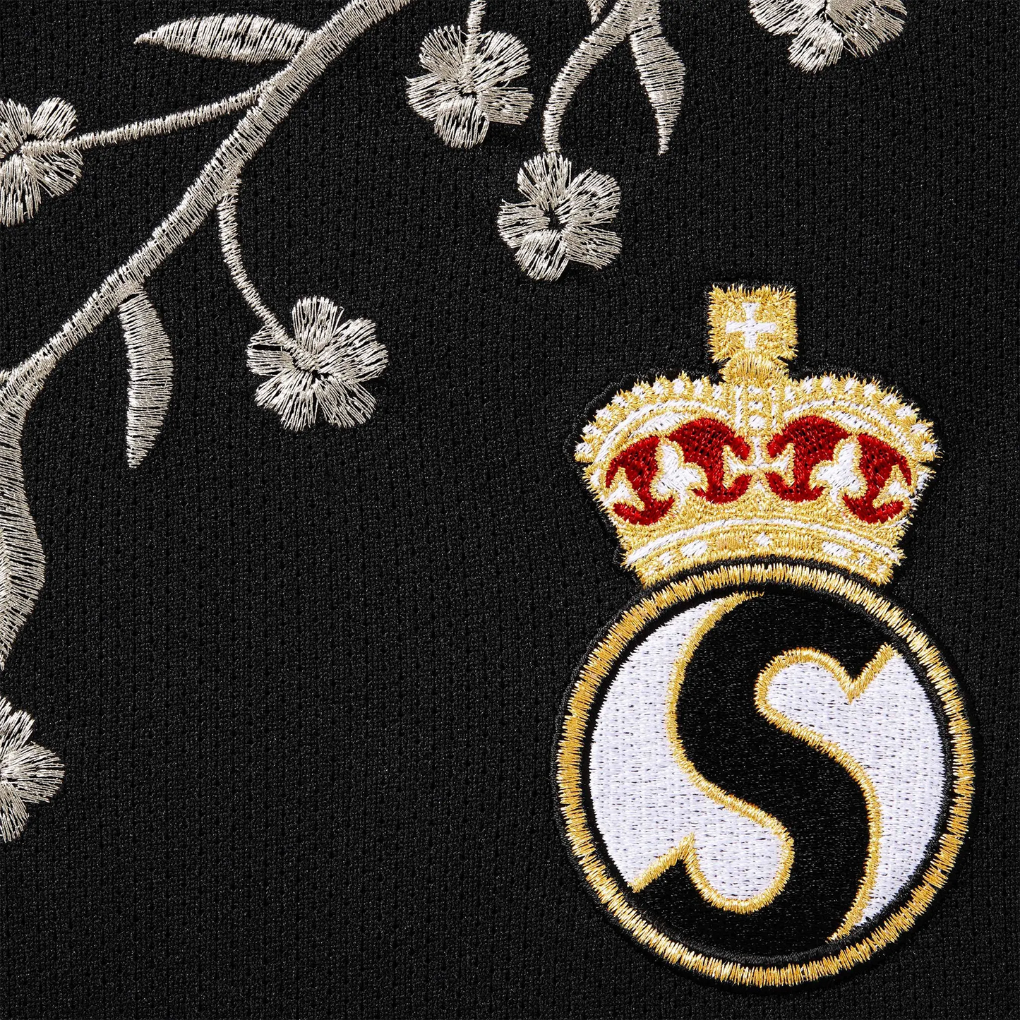 Supreme Floral Black Soccer Jersey (FW25)