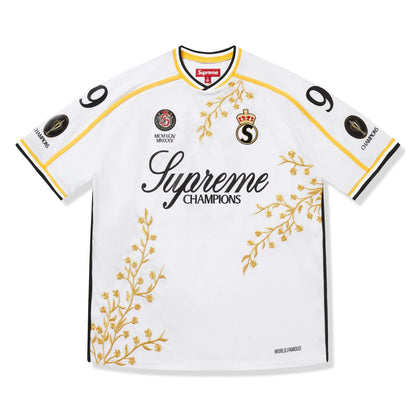 Supreme Floral White Soccer Jersey (FW25)