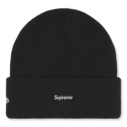 Supreme New Era Old English Black Beanie (FW25)
