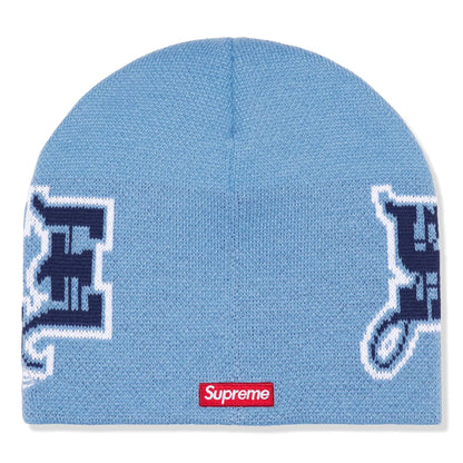 Supreme New Era Outline Light Blue Beanie (FW25)