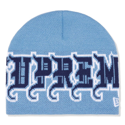 Supreme New Era Outline Light Blue Beanie (FW25)