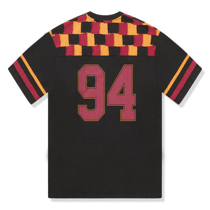 Supreme Patchwork Yoke Black Football T Shirt