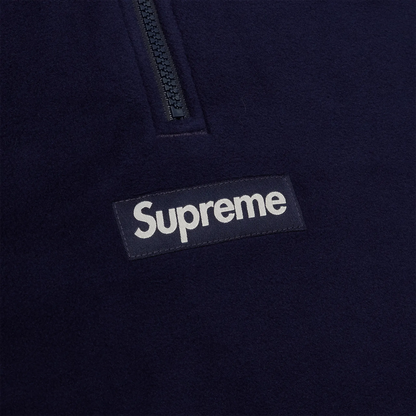Supreme Polartec Facemask Navy Half-Zip Hoodie (FW24)