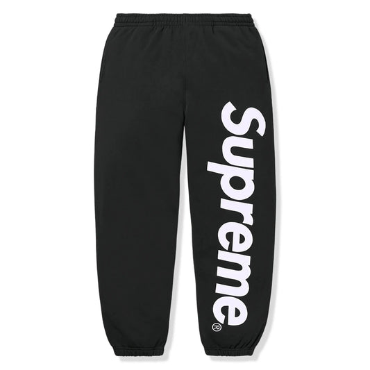 Supreme Satin Applique Black Sweatpants