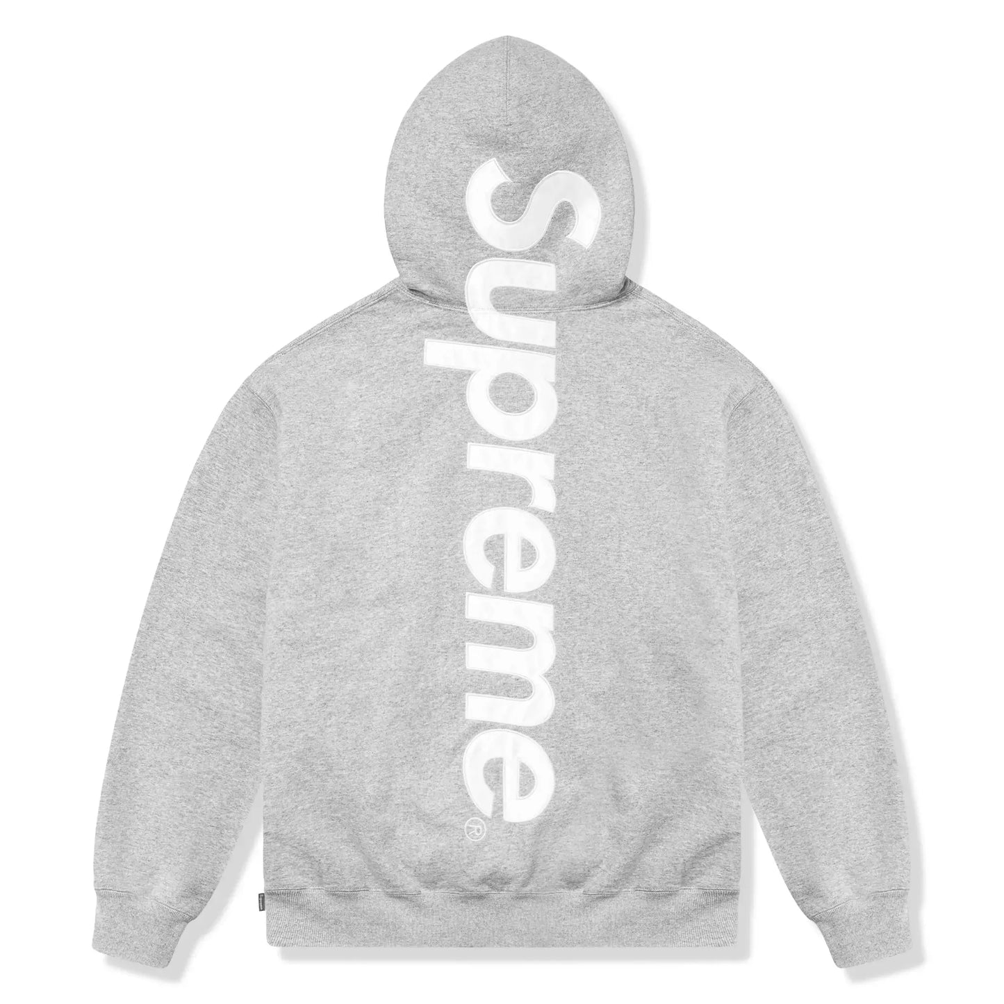 Supreme Satin Applique Heather Grey Hoodie