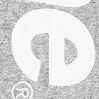 Supreme Satin Applique Heather Grey Hoodie