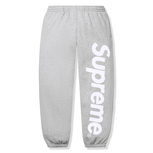 Supreme Satin Applique Heather Grey Sweatpants (FW24)