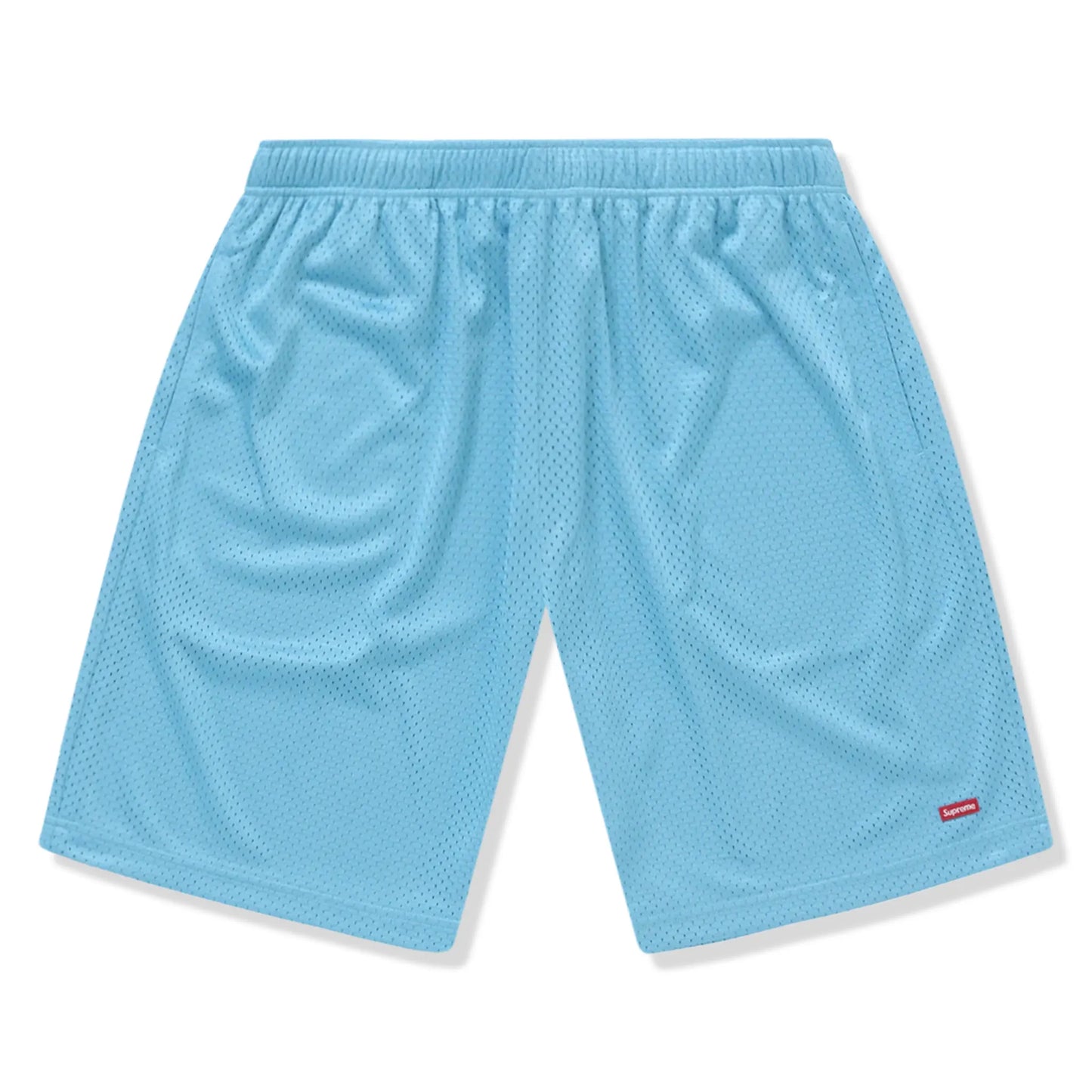 Supreme Small Box Baggy Mesh Light Blue Shorts (SS25)
