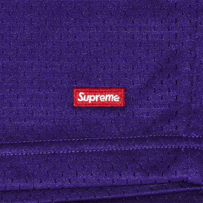 Supreme Small Box Baggy Mesh Purple Shorts (SS25)