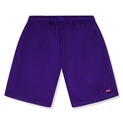 Supreme Small Box Baggy Mesh Purple Shorts (SS25)