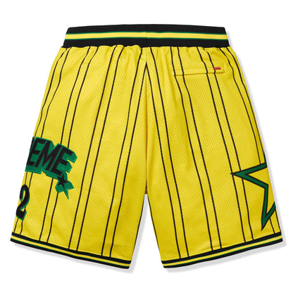 Supreme Star Basketball Yellow Shorts