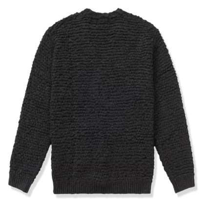 Supreme Textured Black Knotted Cardigan