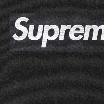 Supreme Washed Box Logo Black Crewneck