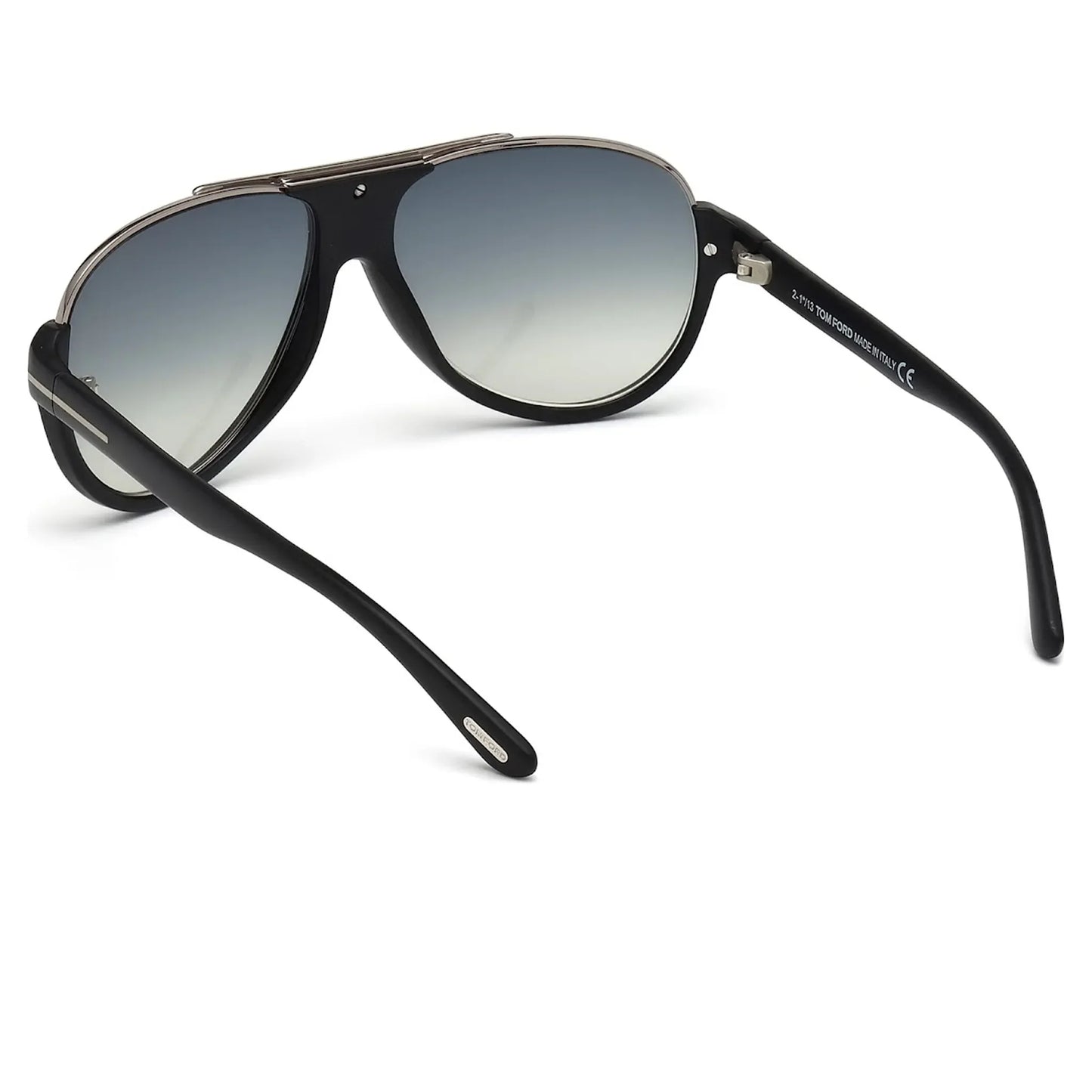 Tom Ford Dimitry FT0334 02W 59 Black Blue Sunglasses