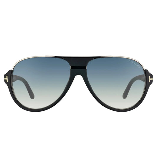 Tom Ford Dimitry FT0334 02W 59 Black Blue Sunglasses