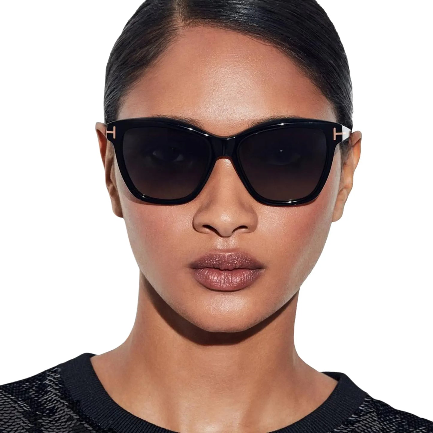 Tom Ford Lucia FT1087 05D Black Polarised Sunglasses