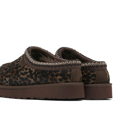 UGG Tasman Caspian Burnt Cedar Cheetah Slippers (W)