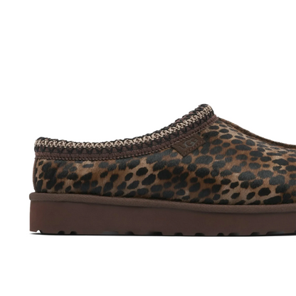 UGG Tasman Caspian Burnt Cedar Cheetah Slippers (W)